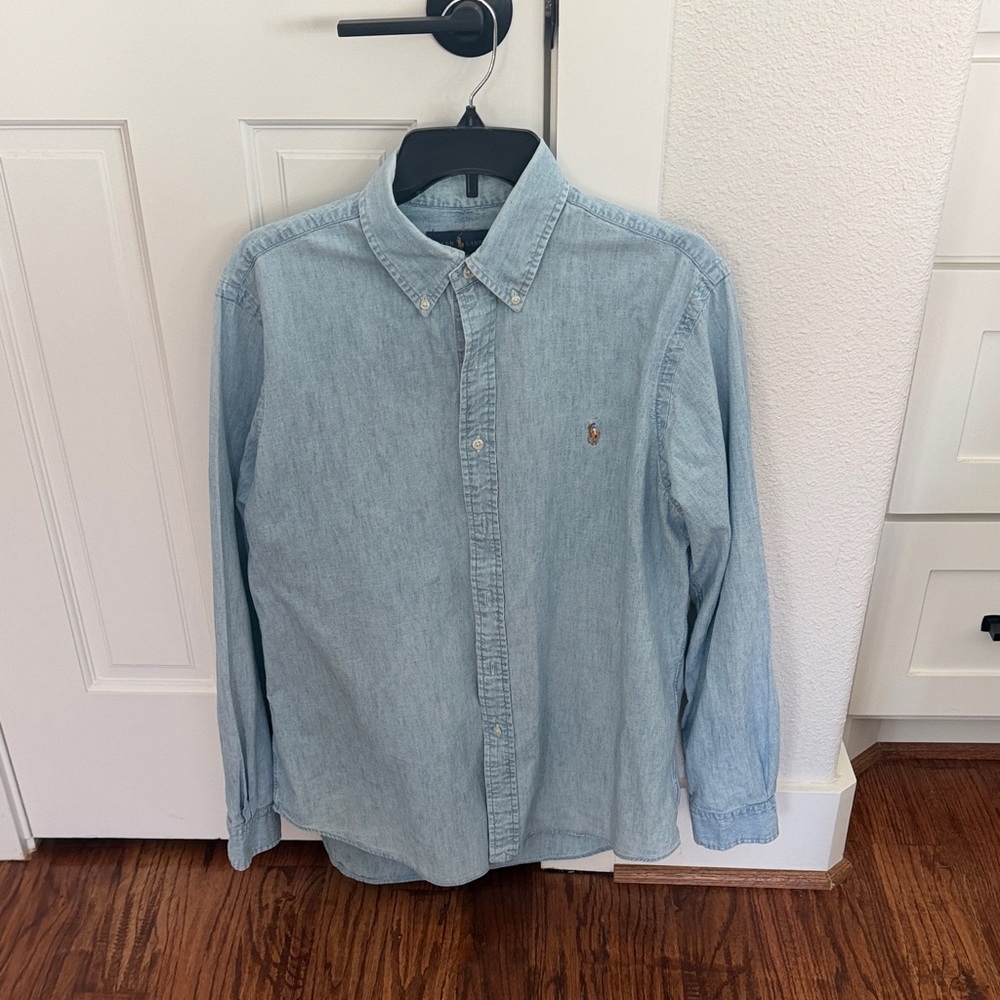 Ralph Lauren Blue Denim Button-Down Shirt